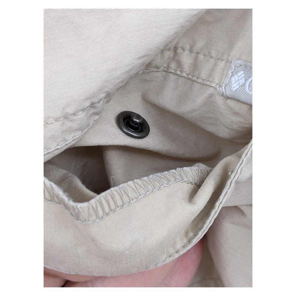 COLUMBIA Lightweight Hiking Capri Pant Tan Sz S - Picture 9 of 9